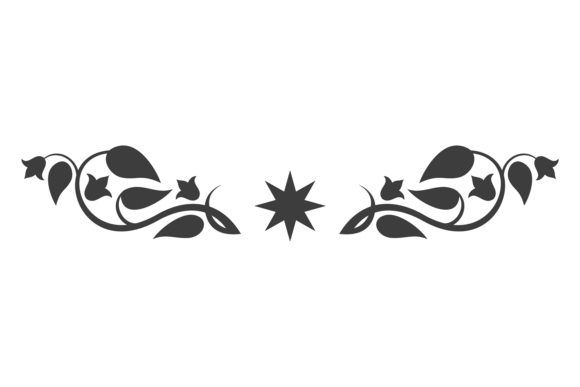 Decorative Floral Motif. Ornate Calligra: Premium Graphics & Illustrations