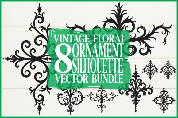 Elegant Floral Ornament Collection: Premium Graphics for Illustrations