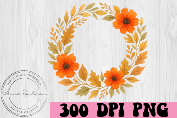 Fall Floral Wreath Arrangement: A Designer's Review for Graphics and Illustrations