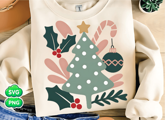 Floral Christmas Png and Retro Graphics Review