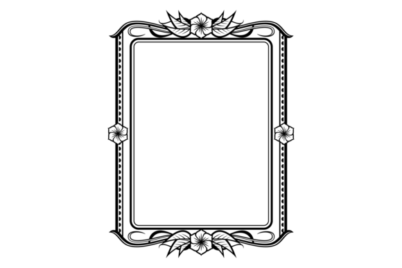 Floral Decorative Frame. Retro Black Orn: A Designer's Review