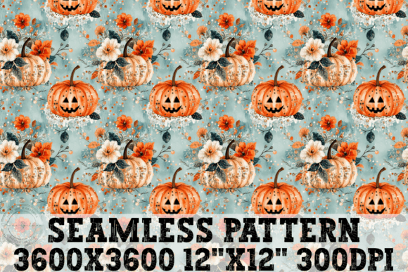 Floral Pumpkins Jack O Lanterns Graphics & Illustrations Review