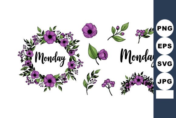Purple Floral Monday Wreath Review for Embroidery