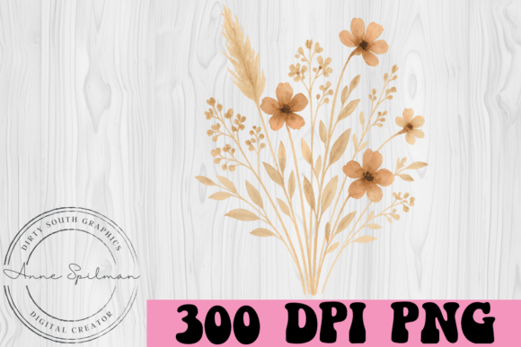 Simple Fall Floral Bouquet: Graphics & Illustrations for Real Projects